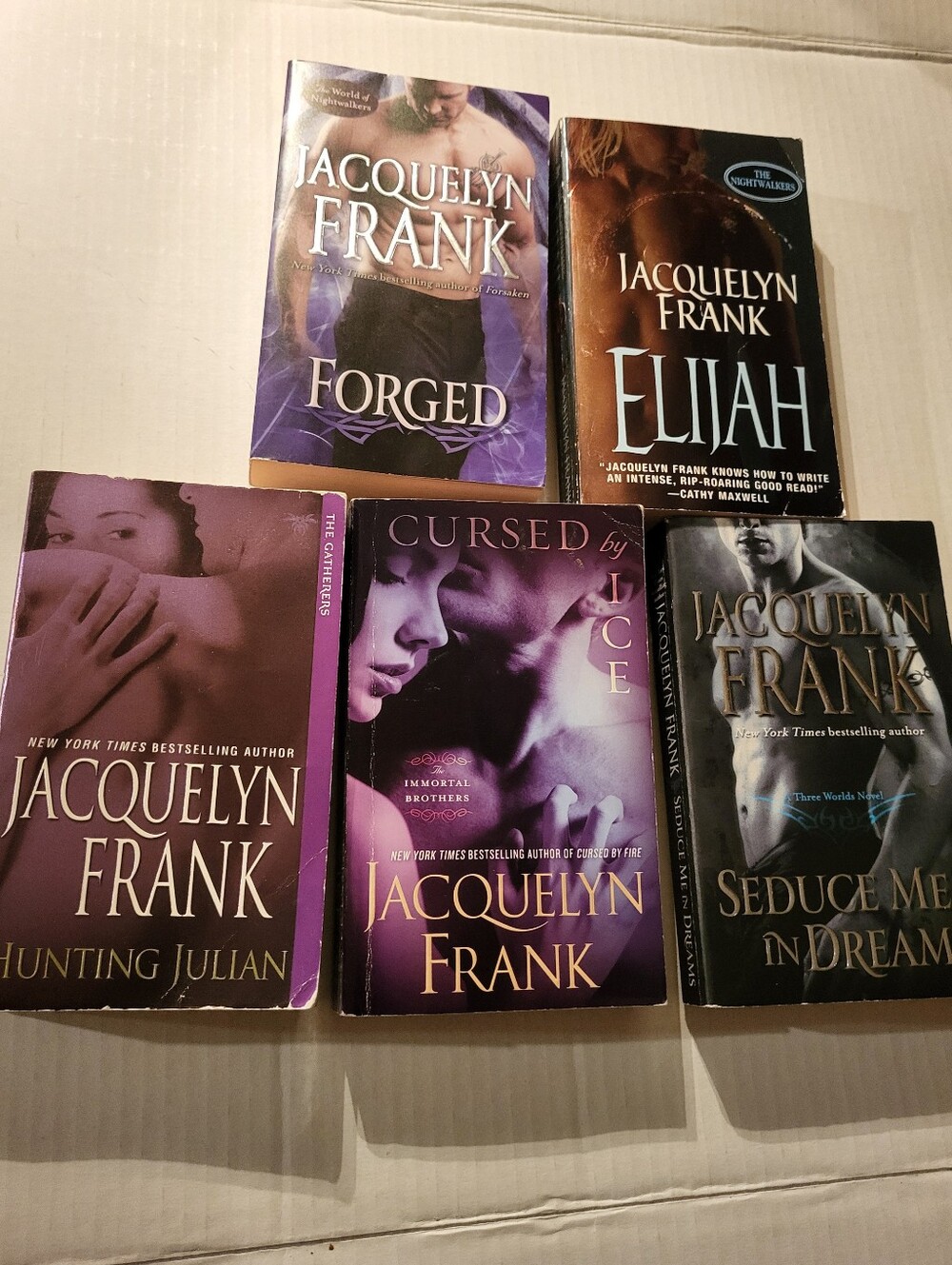 Jaqueline Frank Bundle Of 5 Paperbacks Fantasy Thrillers
